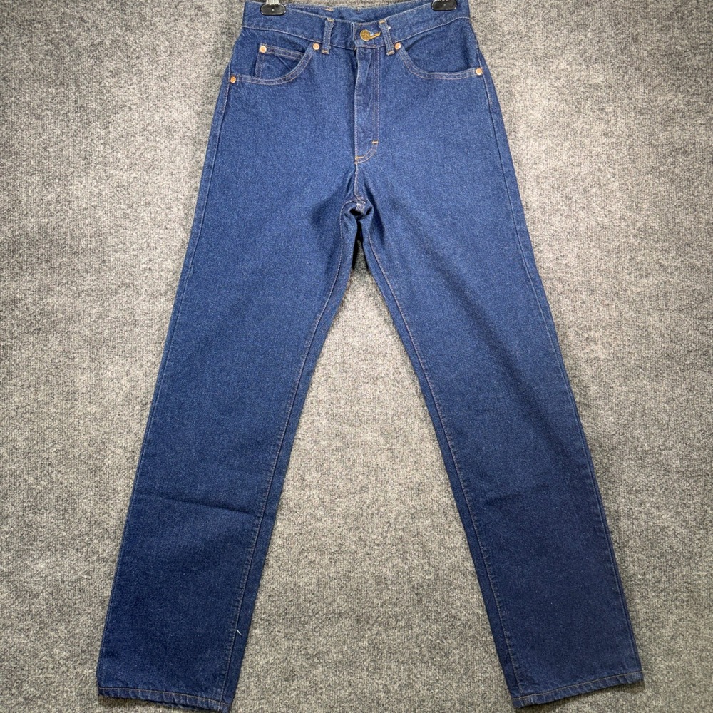 Lee Riders Mr Lee Jeans Mens 29x32 Blue Dark Wash Vintage USA Union Made Cowboy
